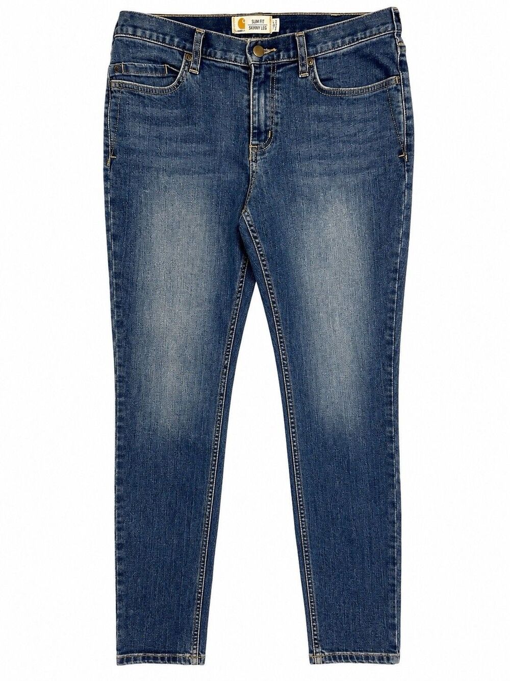 Carhartt Rugged Flex Layton Skinny Leg Jeans Slim Fit Size 10 Stretch Denim